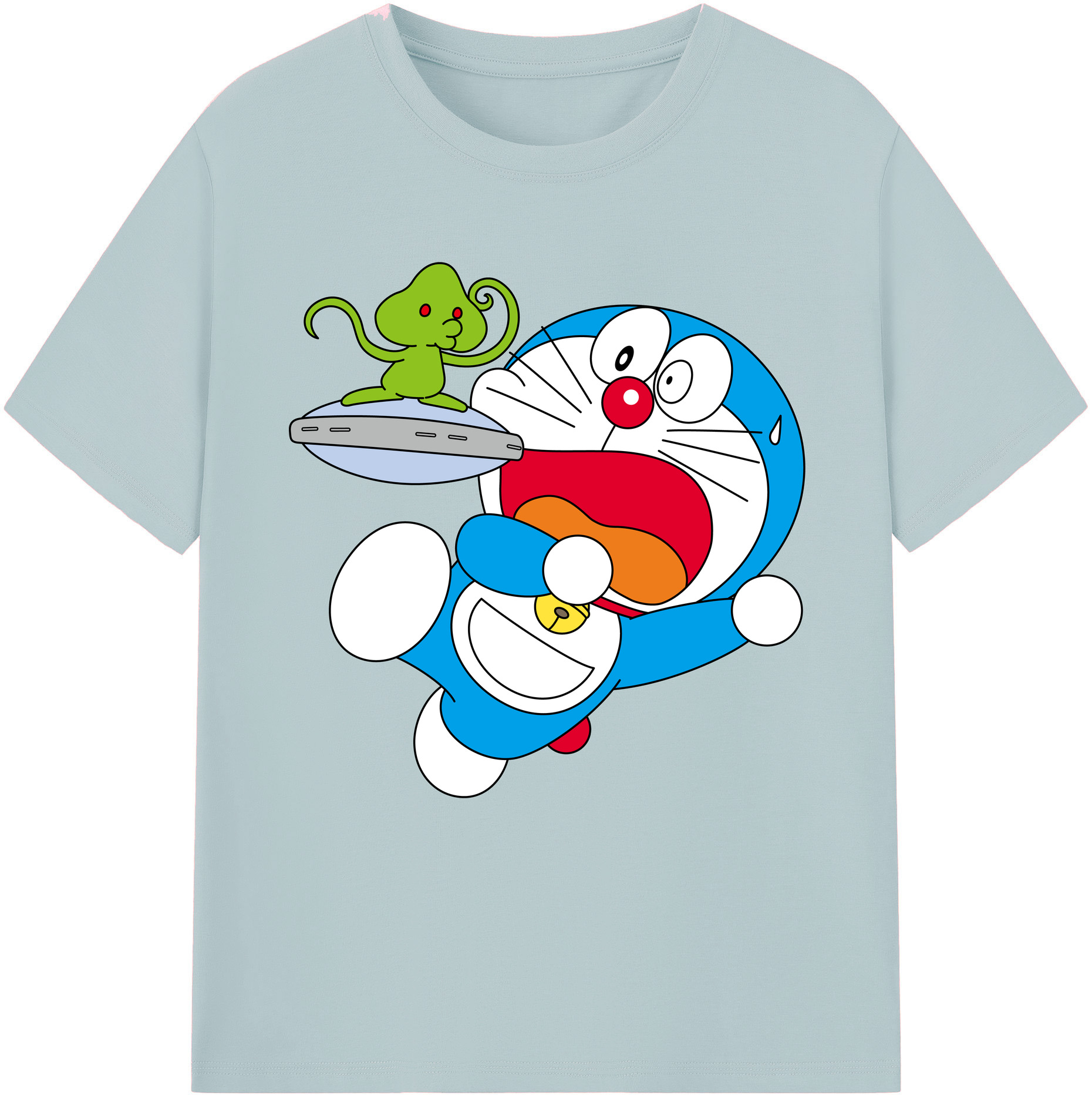 （画像用） ドラえもん Doraemon 綿100％半袖Tシャツ（フロントプリント）